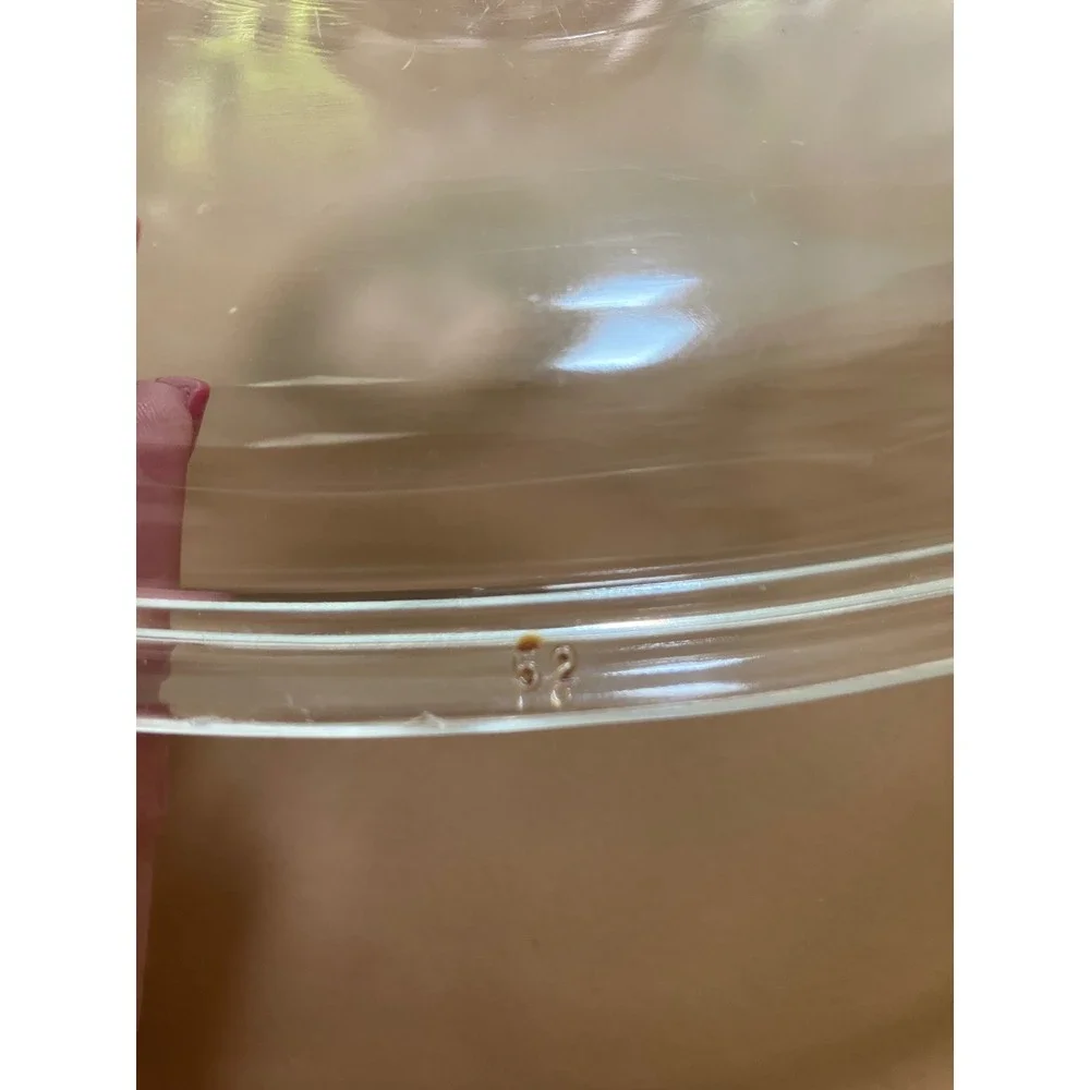 Vintage‎ Pyrex Clear Glass Replacement Lid Cover A-9-C Square Dish Cookware - Picture 7 of 8